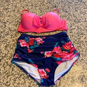 High waisted 2 piece